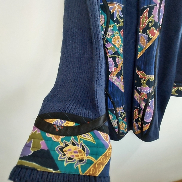 Koos Of Course Vintage Boho Sweater Cardigan Coat Size L - Picture 7 of 9